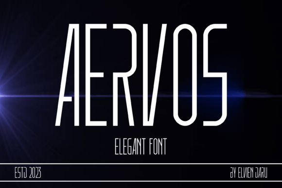 Aervos: A Bold, Beautiful Typeface for Crafters and Makers