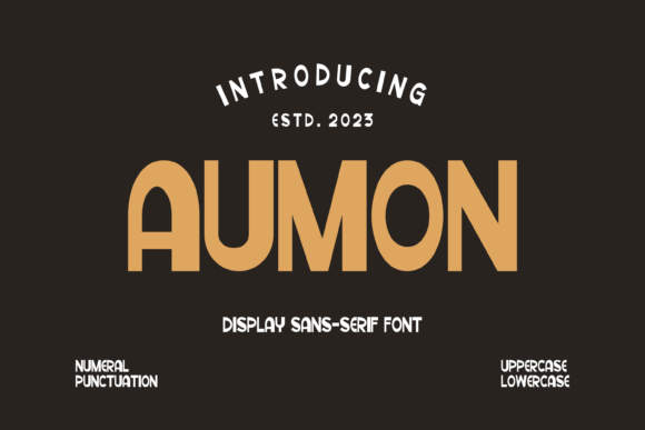 Aumon Font: A Bold Typeface for Makers and Creative Shops