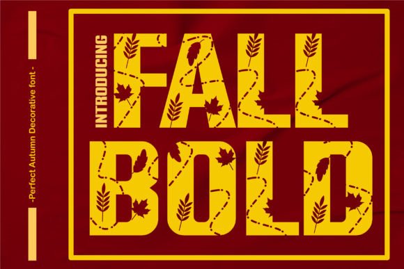 Autumn-Inspired Typography with the Fall Bold Typeface