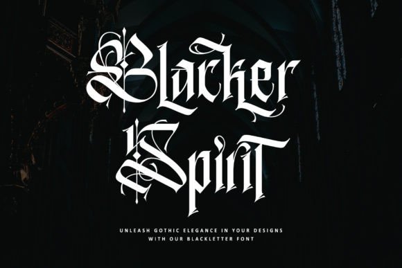 Blacker Spirit Font: A Bold Choice for Creative Campaigns