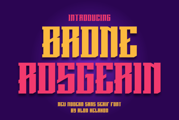Brone Rosgerin: A Bold Display Font for Stronger Brand Impact