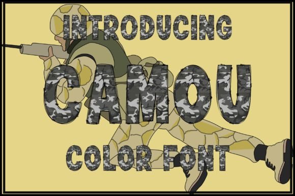 Camou Font: A Bold Choice for Military-Inspired Editorial Design