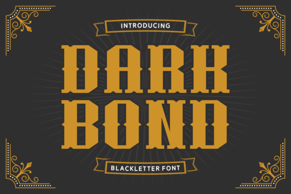 Dark Bond Font: A Bold Typeface for Craft Creations