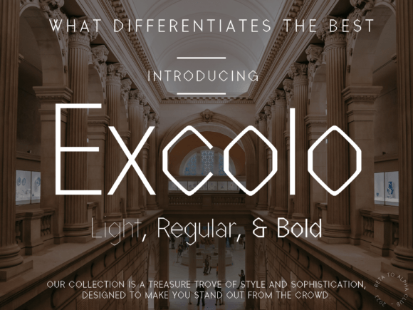 Excolo Font: A Modern Typeface for Creative Makers