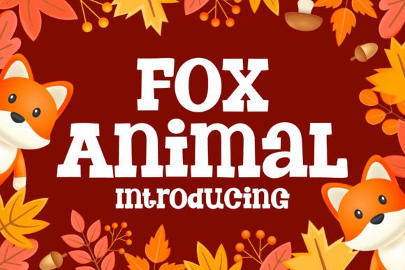 Fox Animal Font: A Playful Slab Serif for Craft Projects