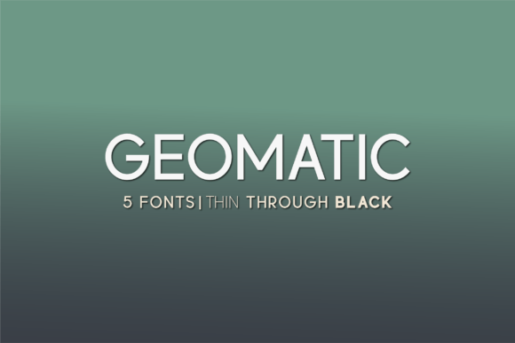 Geomatic: A Modern Typeface for Memorable Branding