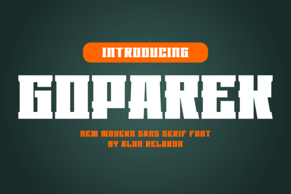 Goparek: A Display Font That Stands Out in Campaign Design
