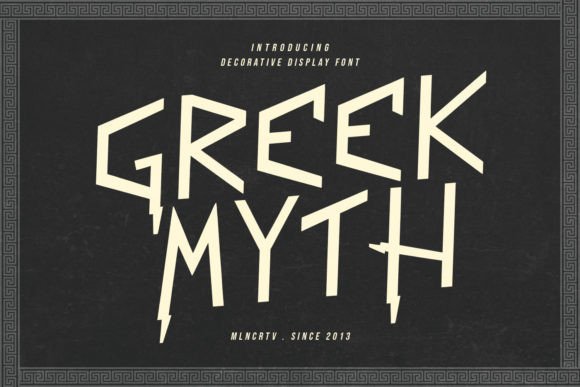 Greek Myth Typeface: A Bold Addition to Your Branding Toolkit