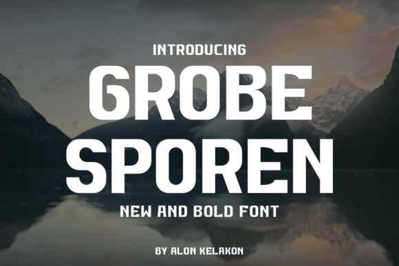 Grobe Sporen: A Bold Serif Typeface for Craft Creations