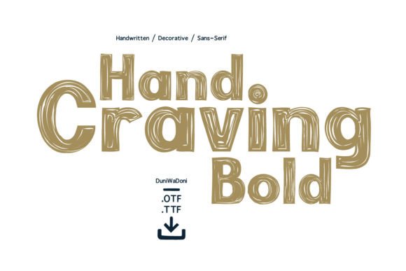 Hand Craving Bold: A Display Font with Personality for Editorial Design