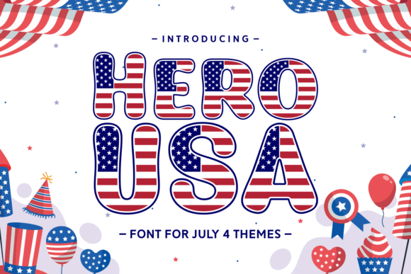 Hero Usa Font: A Patriotic Typeface for Bold Web Design