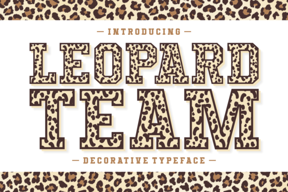 Leopard Team Font: A Wildly Elegance Touch for Your Brand
