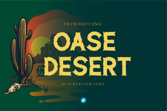 Oase Desert Font for Bold Craft Projects