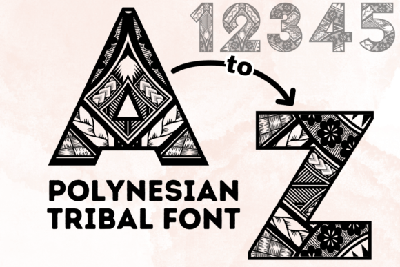 Polynesian Tribal Typeface: A Bold Statement for Digital Design