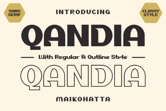 Qandia Font: A Modern Typeface for Strong Brand Identity