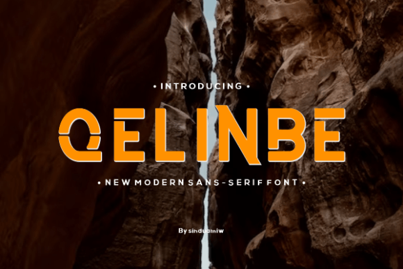 Qelinbe: A Bold Sans Serif Typeface for Editorial Design