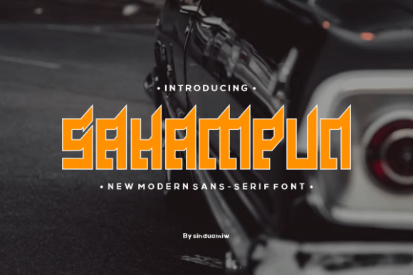 Sahampun Font – A Bold Typeface for Your Brand’s Visual Identity
