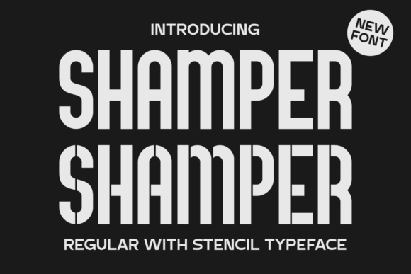 Shamper: A Modern Typeface for Editorial Design