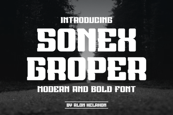 Sonex Groper: A Serif Typeface That Brings Craft Projects to Life