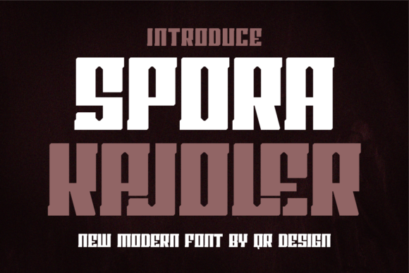 Spora Kajoler: A Display Font with a Bold, Playful Edge