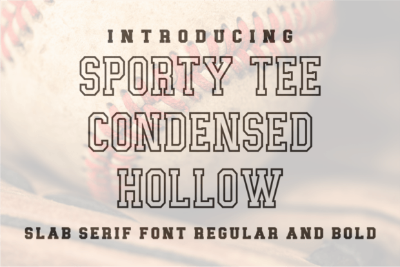 Sporty Tee Condensed Hollow: A Dynamic Typeface for Editorial Design