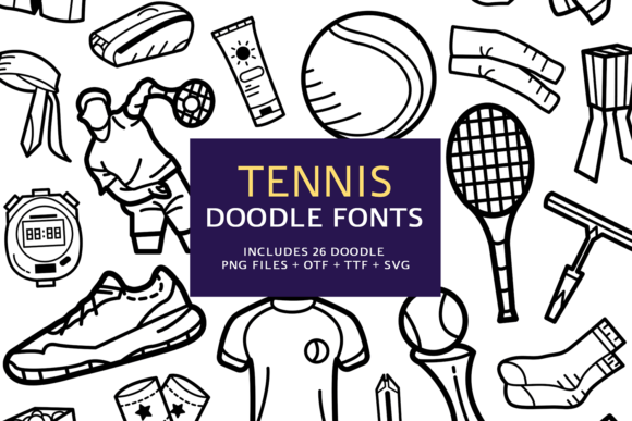 Tennis Doodle: A Playful Typeface for Editorial Design