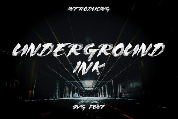 Underground Ink: A Bold Font for Digital Branding