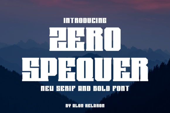 Zero Spequer: A Bold Typeface for Memorable Marketing